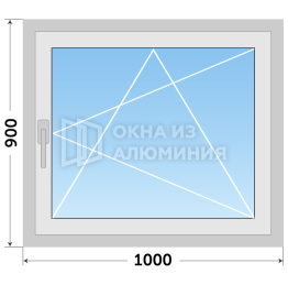 Готовое откидное окно из алюминия AL-589